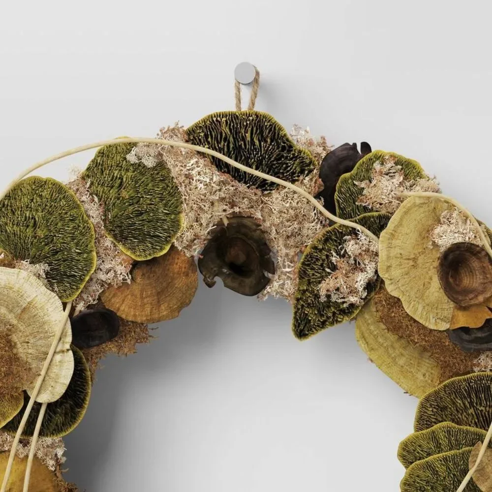 Mushroom Preserved Wreath - Threshold